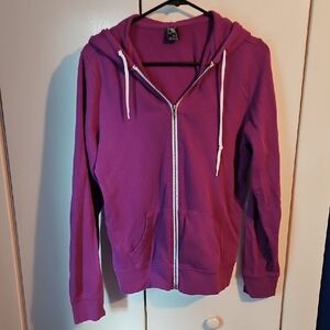 Zine Clothing Pink Zip-Up Jacket Casual Lightweight